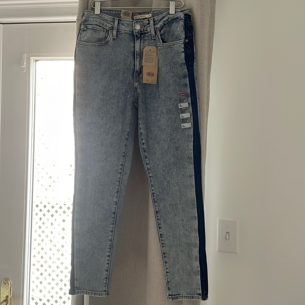 Levi’s 721 high rise skinny two-toned jeans NWT